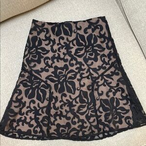 Ladies sheer skirt with lining. Size 0. Ann Taylor